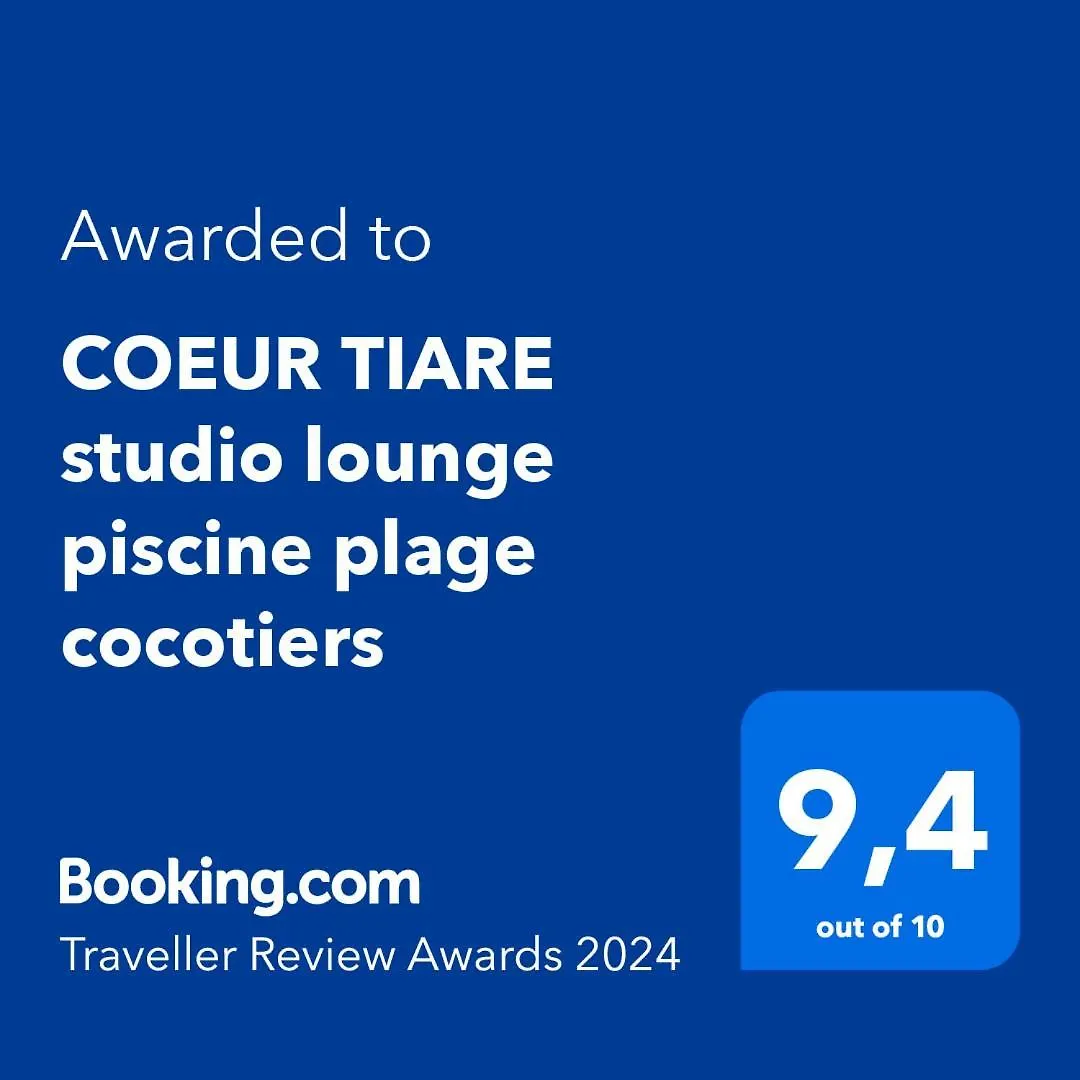 Coeur Tiare Studio Lounge Piscine Plage Cocotiers Saint-Francois  Apartment