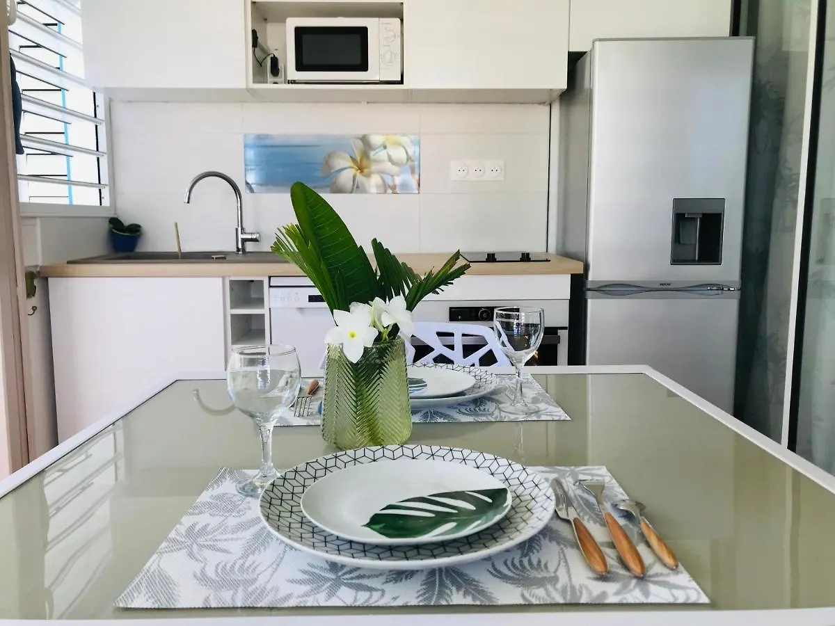 Coeur Tiare Studio Lounge Piscine Plage Cocotiers Сен-Франсуа 0*,  Гваделупа