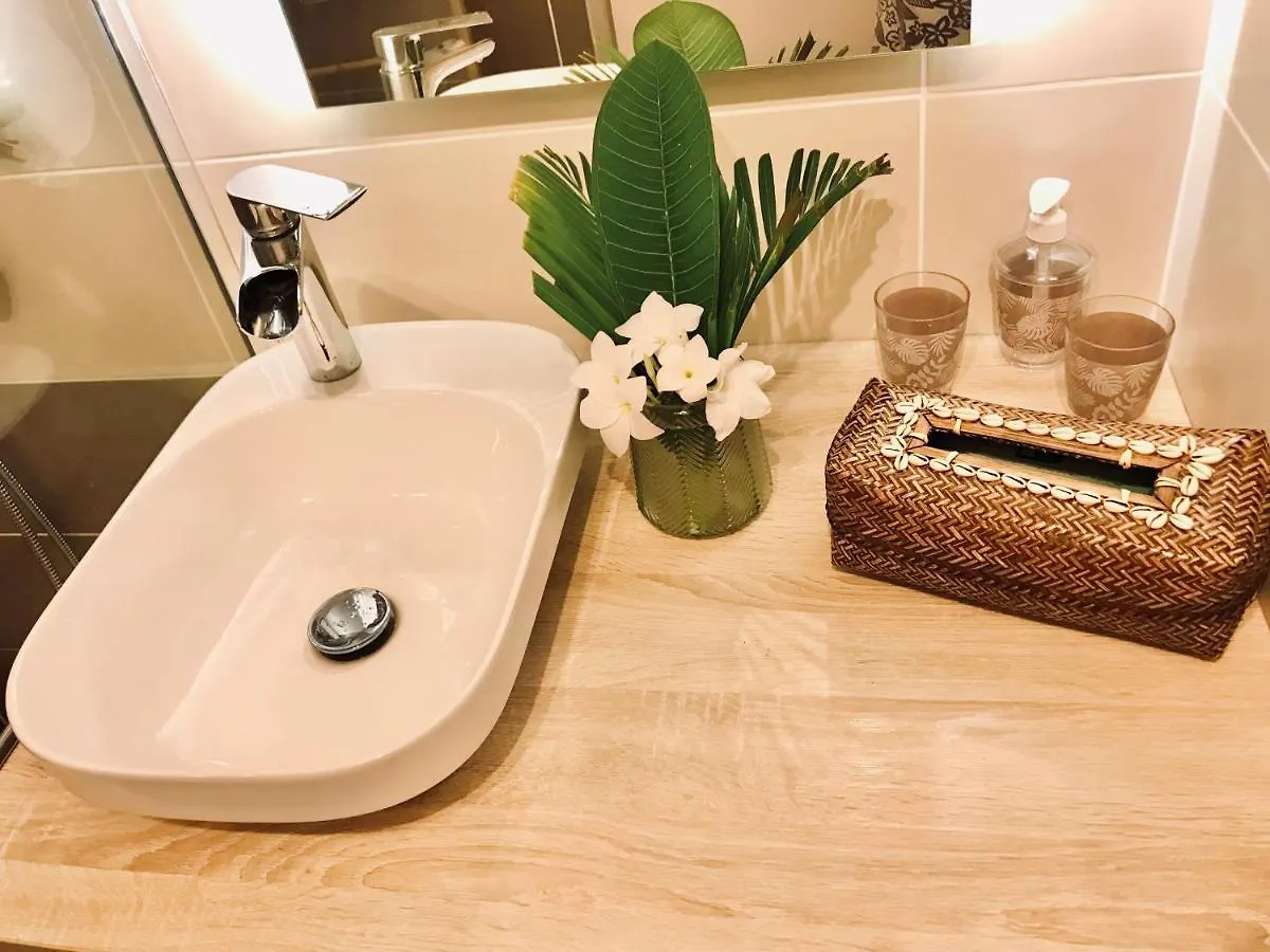 Coeur Tiare Studio Lounge Piscine Plage Cocotiers Сен-Франсуа 0*,  Гваделупа
